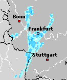 Rain radar image (click to enlarge)