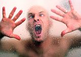 crazy guy in shower