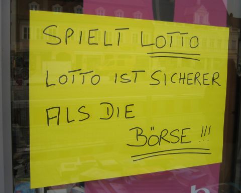 Spielt Lotto - Lotto ist sicherer als die Börse!!!