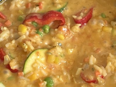 Curry-Gemüse-Reis-Pfanne